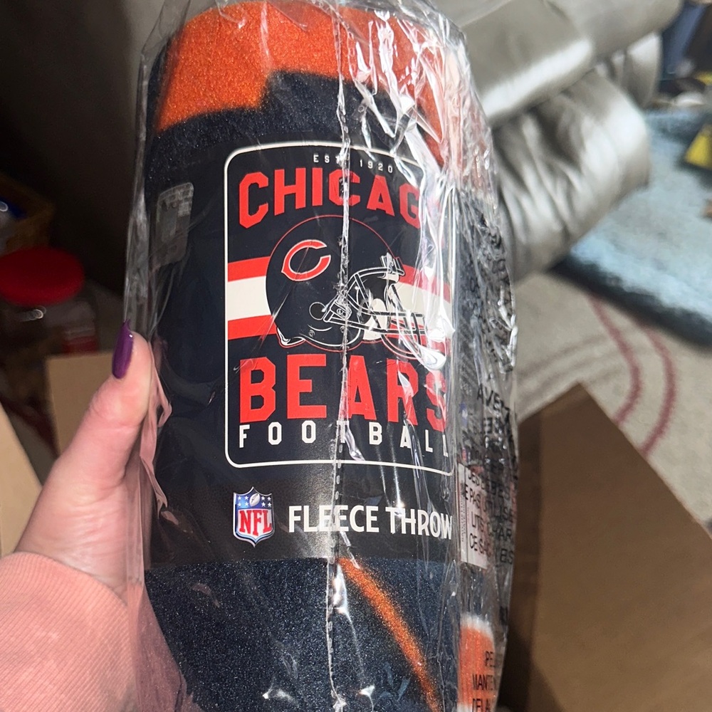 Chicago Bears Fleece Throw Blanket